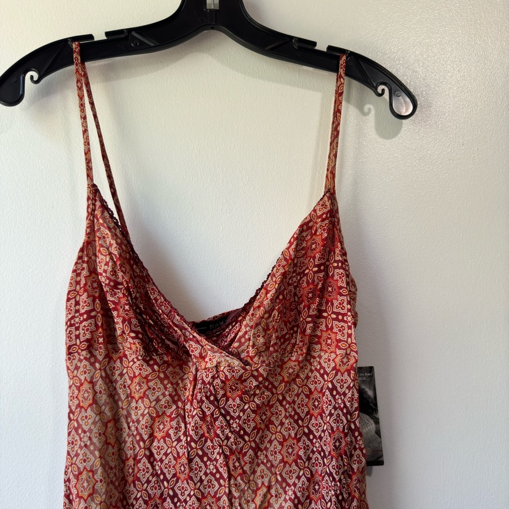 Vintage Rampage Clothing Company Rayon High Low Cottage core Dress Size 13 - Picture 9 of 11